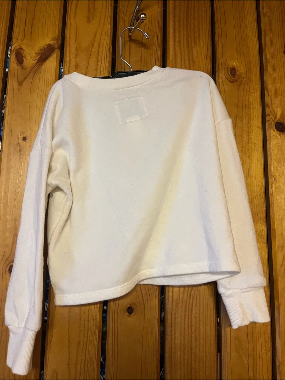 Oshkosh Cream Sequin Embellished Crewneck Sweatshirt